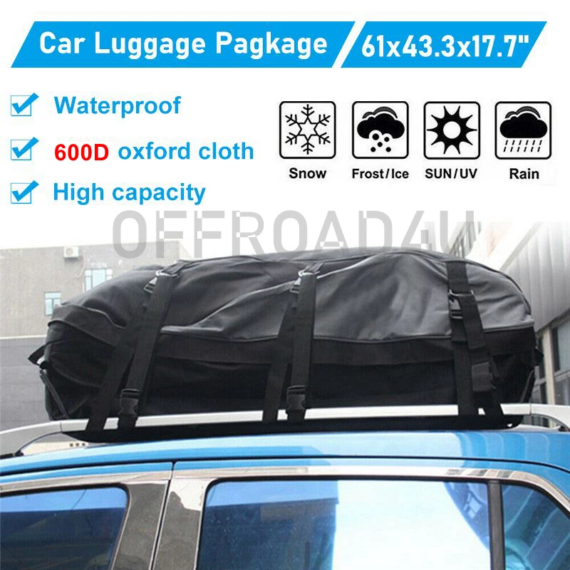 Hight Quality Big Size 600D Car Roof Bag Roof Box Waterproof Rooftop Luggage Carrier Storage Bag Travel Roof Rack Bag SUV 4WD
Hight Quality Big Size 600D Car Roof Bag Roof Box Waterproof Rooftop Luggage Carrier Storage Bag Travel Roof Rack Bag SUV 4WD