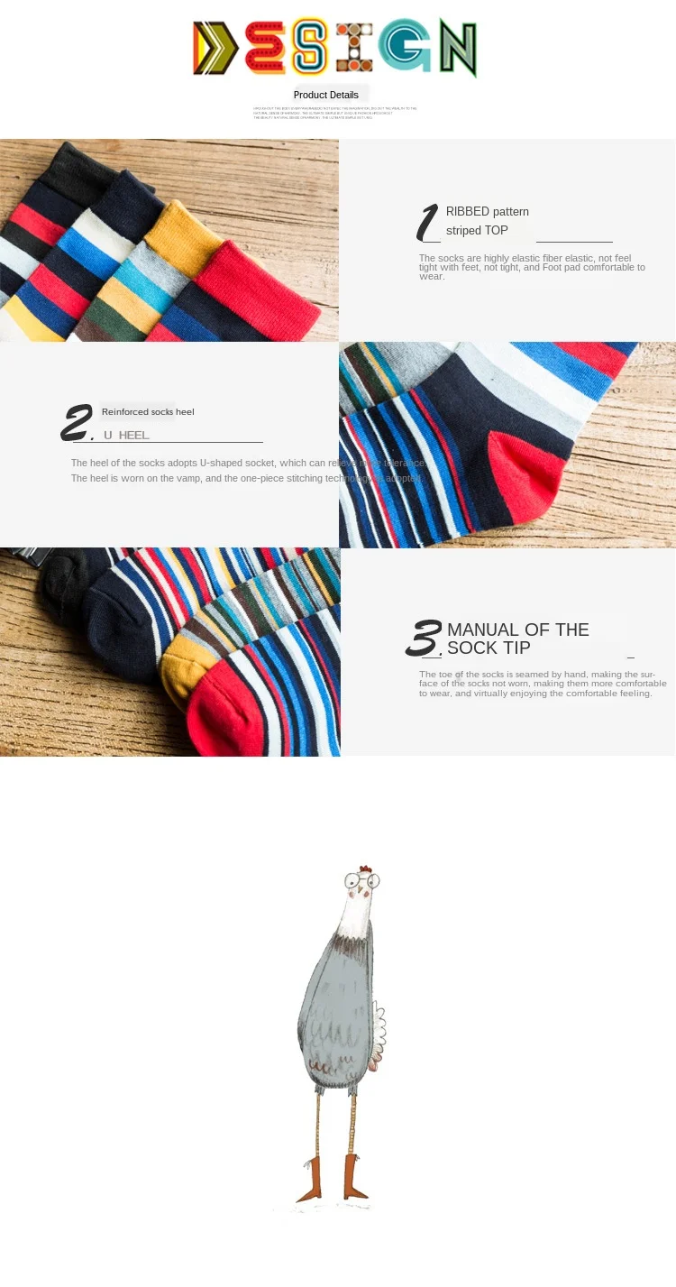 New harajuku men's mid-tube socks fashion color stripe autumn/winter cotton socks
New harajuku men's mid-tube socks fashion color stripe autumn/winter cotton socks