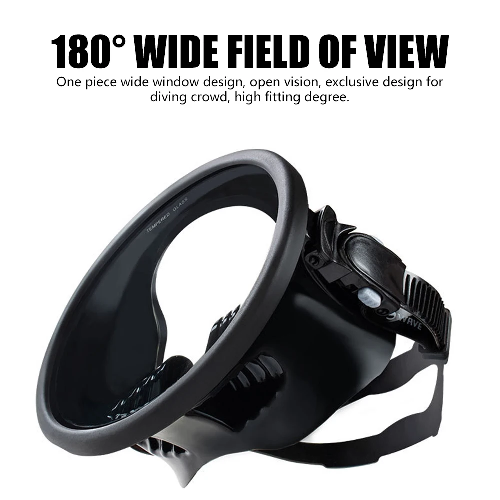 180 ° Wide View Scuba Diving Mask Large Frame Waterproof and Anti-Fog Lens for Better Vision Snorkeling Spearfishing
180 ° Wide View Scuba Diving Mask Large Frame Waterproof and Anti-Fog Lens for Better Vision Snorkeling Spearfishing