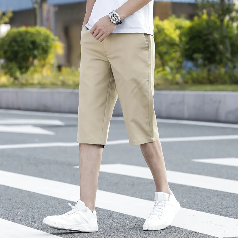 2021 summer ice silk casual shorts men's straight tube loose light and breathable Capris
2021 summer ice silk casual shorts men's straight tube loose light and breathable Capris