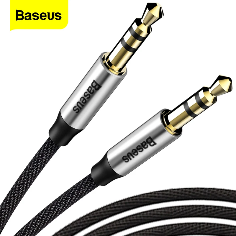 Baseus 3.5mm Jack Audio Cable Jack 3.5 mm Male to Male Audio Aux Cable For Samsung S10 Car Headphone Speaker Wire Line Aux Cord
Baseus 3.5mm Jack Audio Cable Jack 3.5 mm Male to Male Audio Aux Cable For Samsung S10 Car Headphone Speaker Wire Line Aux Cord