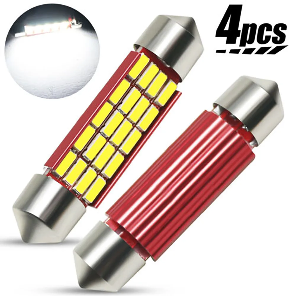 Xenon White 4x 41mm Festoon 4014 20SMD C5W Car LED Dome Door Light Bulbs Canbus White
Xenon White 4x 41mm Festoon 4014 20SMD C5W Car LED Dome Door Light Bulbs Canbus White