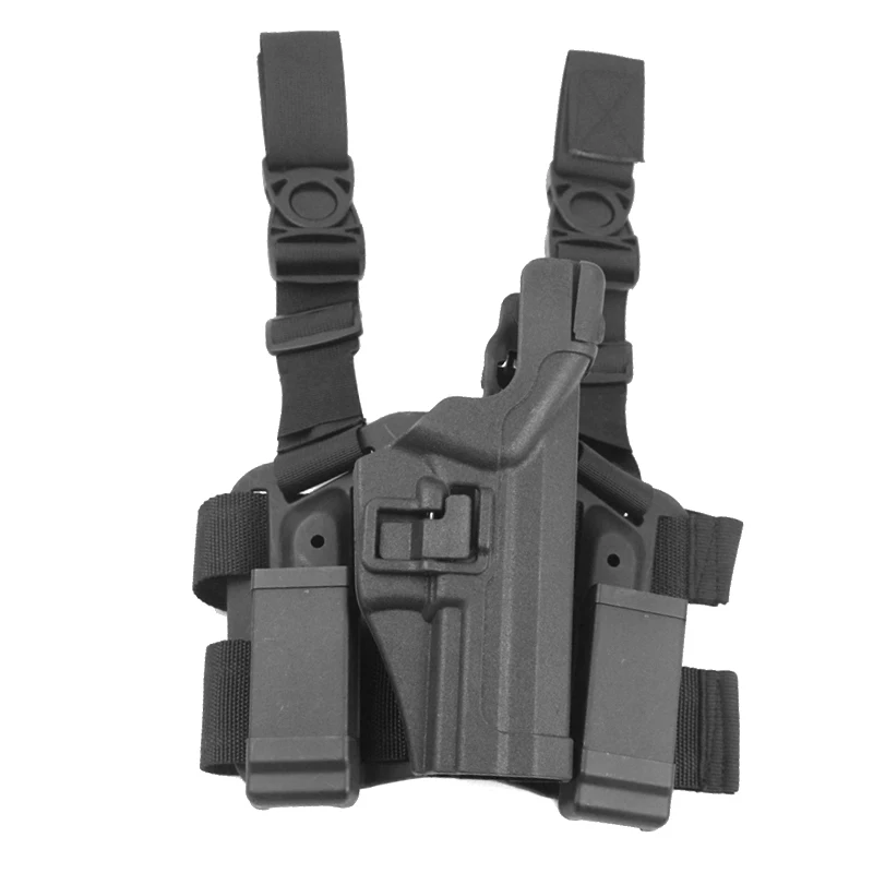Tactical Hunting Airsoft Gun Holster for HK USP Pistol Military Right Hand Thigh Holster w/ Magazine Pouch/Drop Leg Platform
Tactical Hunting Airsoft Gun Holster for HK USP Pistol Military Right Hand Thigh Holster w/ Magazine Pouch/Drop Leg Platform