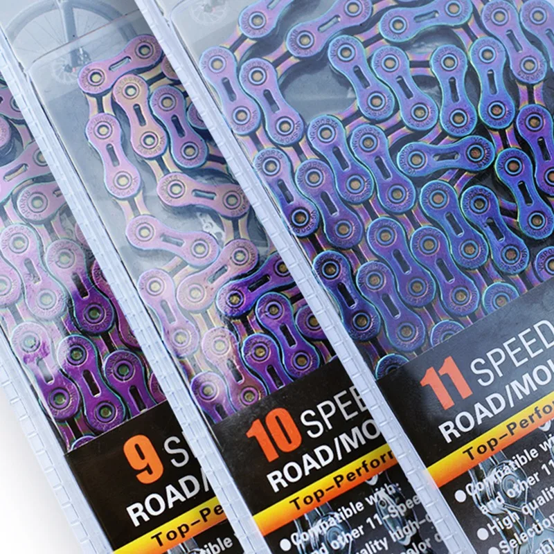 VG Sports 9 10 11 Speed Bicycle Chain Bike Chain Half Hollow Mountain Road Bike Chains Ultralight 116L Colorful MTB
VG Sports 9 10 11 Speed Bicycle Chain Bike Chain Half Hollow Mountain Road Bike Chains Ultralight 116L Colorful MTB
