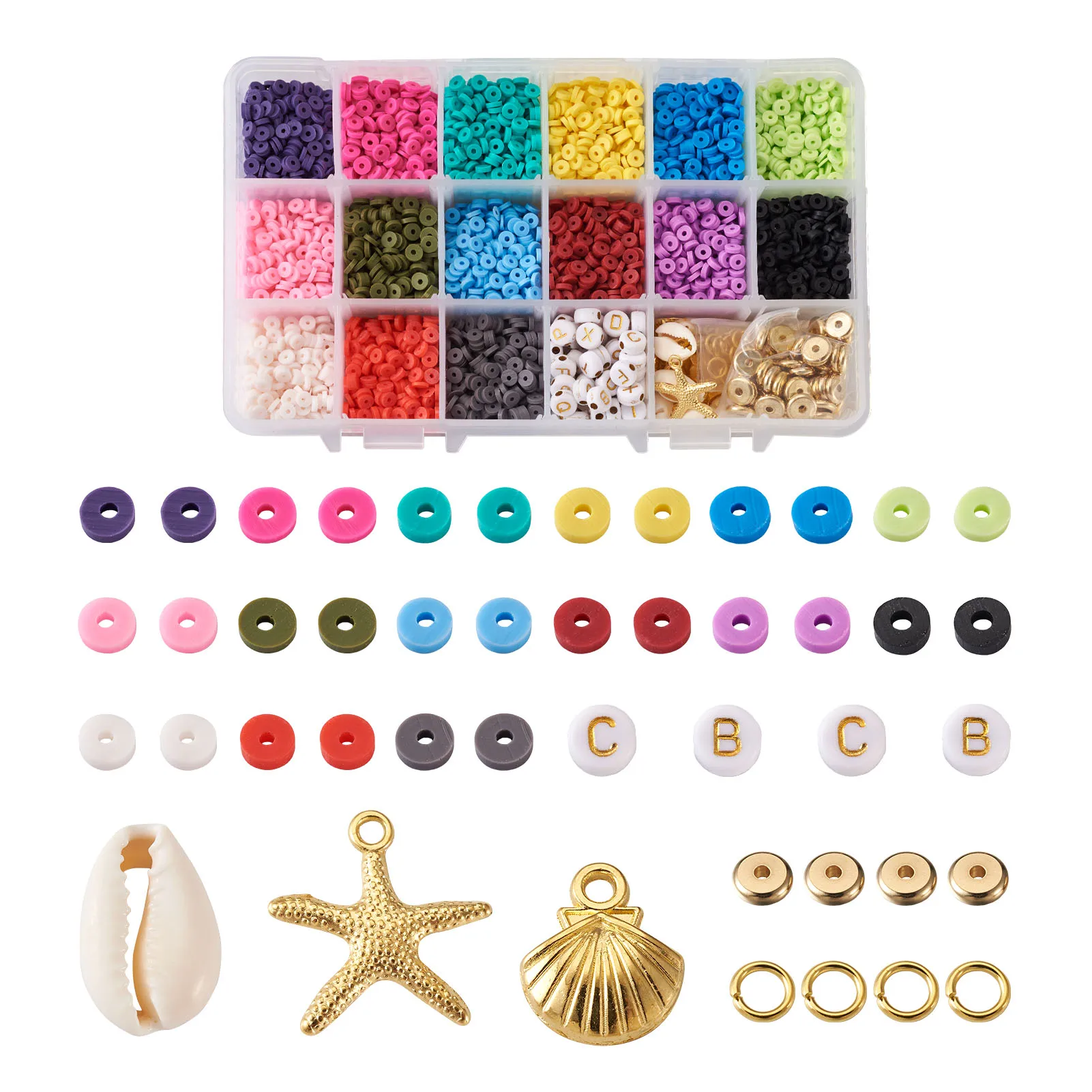 4800~5280pcs/Box Flat Round Environmental Polymer Clay Beads 6mm Handmade For Bracelet Earring DIY Jewelry Making Decor
4800~5280pcs/Box Flat Round Environmental Polymer Clay Beads 6mm Handmade For Bracelet Earring DIY Jewelry Making Decor