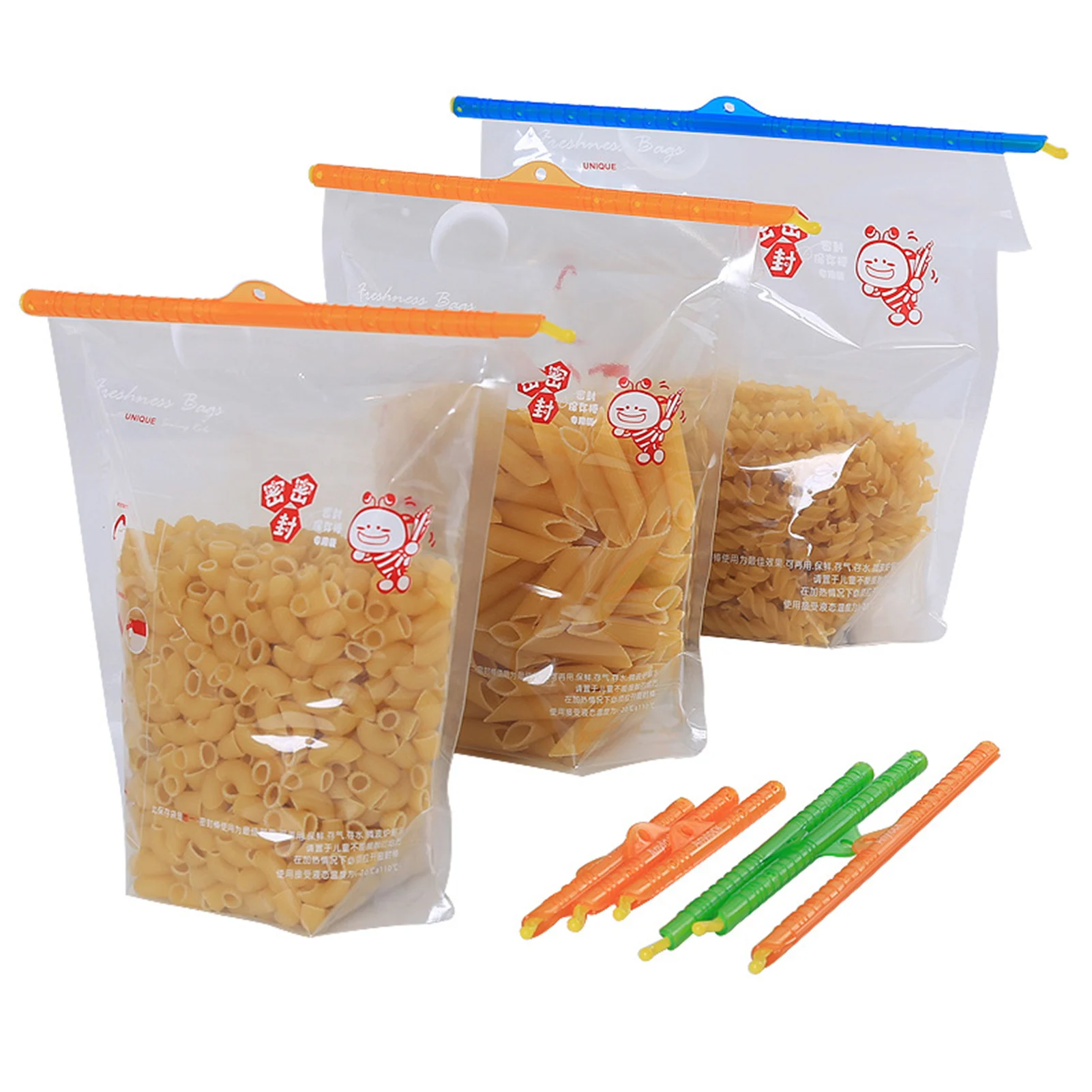 24 PCS Plastic Seal Stick Storage Chips Bag Fresh Food Snack Grip Kitchen Sealing Clips Coffee Bag Clips Sealer Clamp
24 PCS Plastic Seal Stick Storage Chips Bag Fresh Food Snack Grip Kitchen Sealing Clips Coffee Bag Clips Sealer Clamp