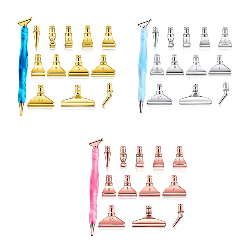 12 Pieces Metal Tips For Diamond Painting Accessories Single Placer Diamond Painting Pen Tips For DIY Craft 
12 Pieces Metal Tips For Diamond Painting Accessories Single Placer Diamond Painting Pen Tips For DIY Craft