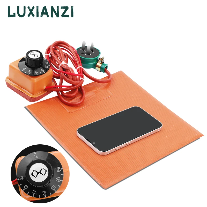 LUXIANZI Silicon Heater Pad Waterproof Djustable Temperature Phone Screen Desoldering Repair Tool With Thermostat Heating Plate
LUXIANZI Silicon Heater Pad Waterproof Djustable Temperature Phone Screen Desoldering Repair Tool With Thermostat Heating Plate