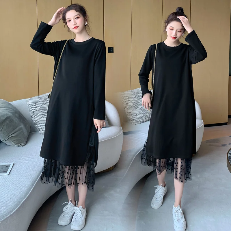 New Autumn Dot Gauze Patchwork Maternity Nursing Long Dress Breast Feeding Clothes For Pregnant Women Fall Pregnancy Clothing
New Autumn Dot Gauze Patchwork Maternity Nursing Long Dress Breast Feeding Clothes For Pregnant Women Fall Pregnancy Clothing