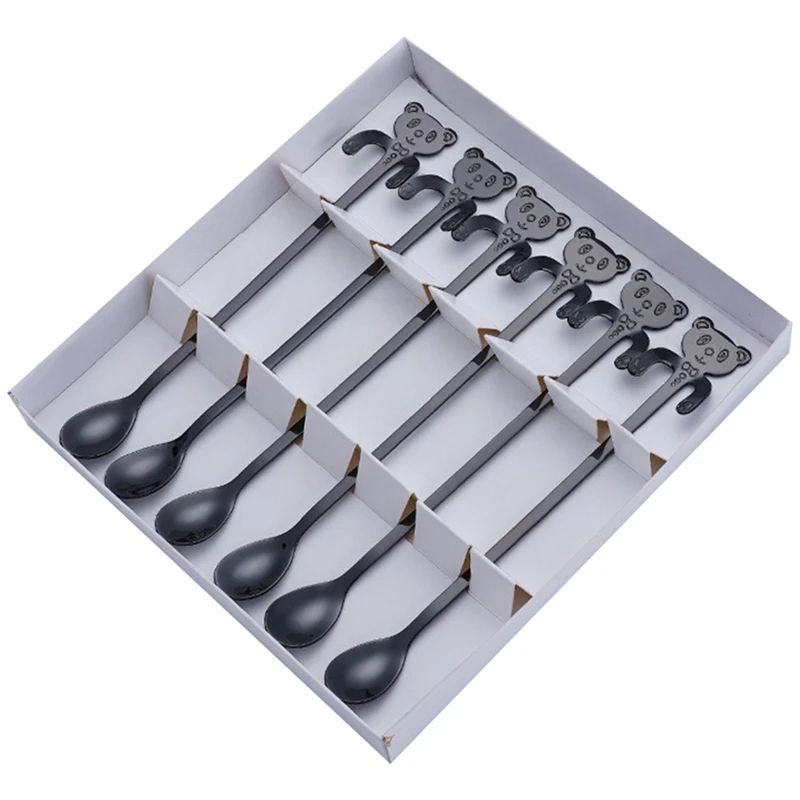 Tableware 304 Stainless Steel Spoon Gift Boxed Creative Cartoon Stirring Spoon Long Handle Dessert Coffee Spoon
Tableware 304 Stainless Steel Spoon Gift Boxed Creative Cartoon Stirring Spoon Long Handle Dessert Coffee Spoon