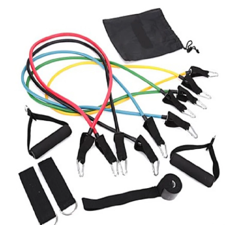 11 Pcs Fitness Handles Heavy Duty Tubing Exercise Sports Latex Resistance Tube Set
11 Pcs Fitness Handles Heavy Duty Tubing Exercise Sports Latex Resistance Tube Set