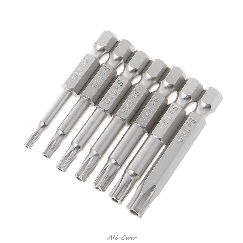 7Pcs Star Drill Bits Screwdriver Magnetic 1/4" Hex Shank Hand Tools Five-pointed Star Bore T10-T40
7Pcs Star Drill Bits Screwdriver Magnetic 1/4" Hex Shank Hand Tools Five-pointed Star Bore T10-T40