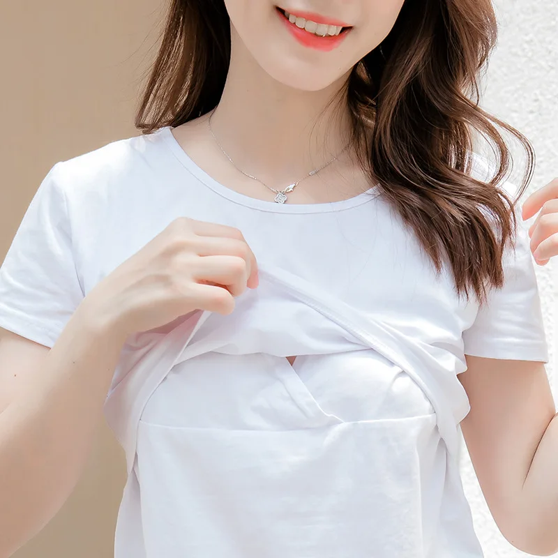 Maternity Short Sleeve Shirts Pregnant Summer Blouse Breastfeeding oneNeck Sexy Tops for Pregnancy Nursing Top Maternity Clothes 
Maternity Short Sleeve Shirts Pregnant Summer Blouse Breastfeeding oneNeck Sexy Tops for Pregnancy Nursing Top Maternity Clothes