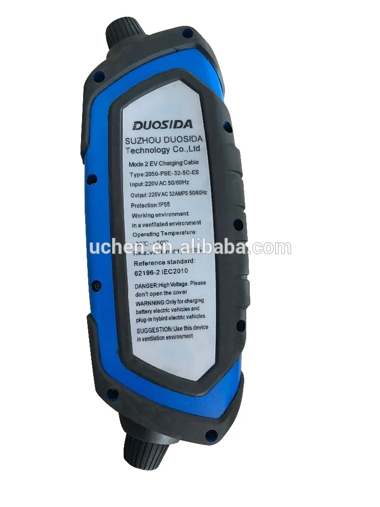 DUOSIDA 32A IEC portable charging connector mode2 EVSE
DUOSIDA 32A IEC portable charging connector mode2 EVSE