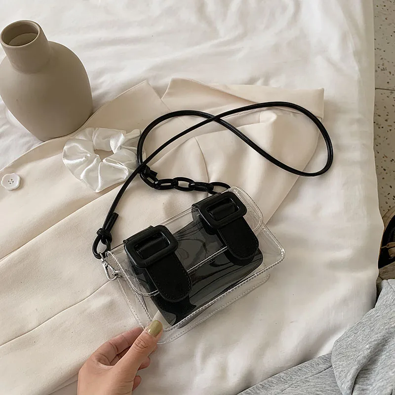 Small Transparent Bag Woman Jelly Bag Portable Summer Large Capacity Shoulder Bag Fashion Tote Bag Casual Shoulder Bag DA60TMB
Small Transparent Bag Woman Jelly Bag Portable Summer Large Capacity Shoulder Bag Fashion Tote Bag Casual Shoulder Bag DA60TMB
