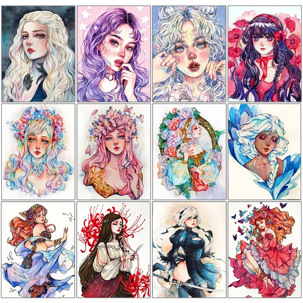 5D DIY Diamond Painting Illustration Flower Girl Portrait Brand New Inlaid Square/Round Diamond Mosaic Decorative Painting
5D DIY Diamond Painting Illustration Flower Girl Portrait Brand New Inlaid Square/Round Diamond Mosaic Decorative Painting