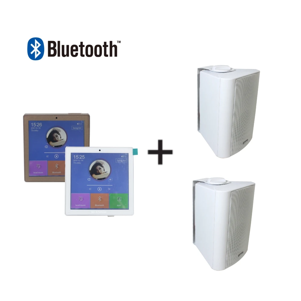 Bluetooth 2-канальный 25 Вт сенсорный экран домашняя аудиосистема фоновой музыки настенный усилитель с 2 элементами 4 ''настенный динамик
Bluetooth 2-канальный 25 Вт сенсорный экран домашняя аудиосистема фоновой музыки настенный усилитель с 2 элементами 4 ''настенный динамик