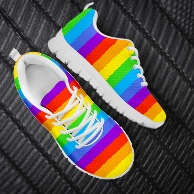 FORUDESIGNS Fashion Women's Shoes Rainbow Flag Pride Lgbt Friends Pattern Casual Breathable Air Mesh Shoes Light Girl's Footwear
FORUDESIGNS Fashion Women's Shoes Rainbow Flag Pride Lgbt Friends Pattern Casual Breathable Air Mesh Shoes Light Girl's Footwear