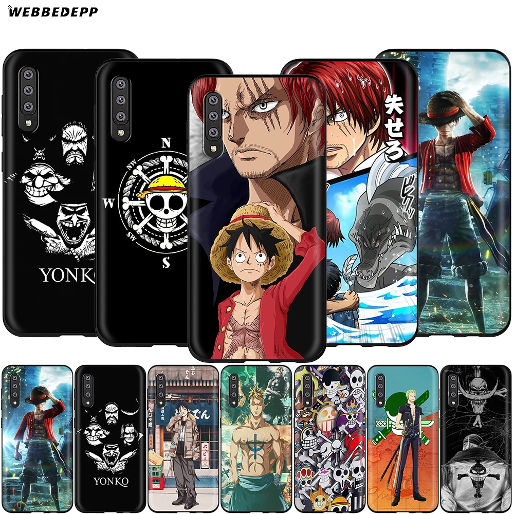 Webbedepp Аниме One Piece Luffy чехол для Samsung Galaxy S7 S8 S9 S10 Plus Edge Note 10 8 9 A10 A20 A30 A40 A50 A60 A70|Бамперы|