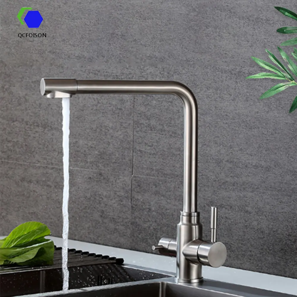 QCFOISON kitchen multi-function water tap Hot and cold 304 stainless steel Rotatable sink 3 way faucet for vegetable pot mixing
QCFOISON kitchen multi-function water tap Hot and cold 304 stainless steel Rotatable sink 3 way faucet for vegetable pot mixing