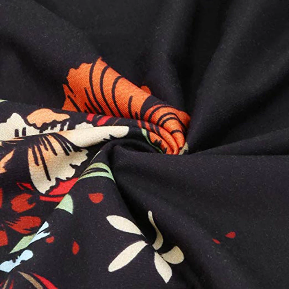 2021 Summer Bohemian Dress Women Vintage Floral Printed V-neck Waist Long Sleeve Black Party Elastic Waist Plus Size Woman Dress
2021 Summer Bohemian Dress Women Vintage Floral Printed V-neck Waist Long Sleeve Black Party Elastic Waist Plus Size Woman Dress