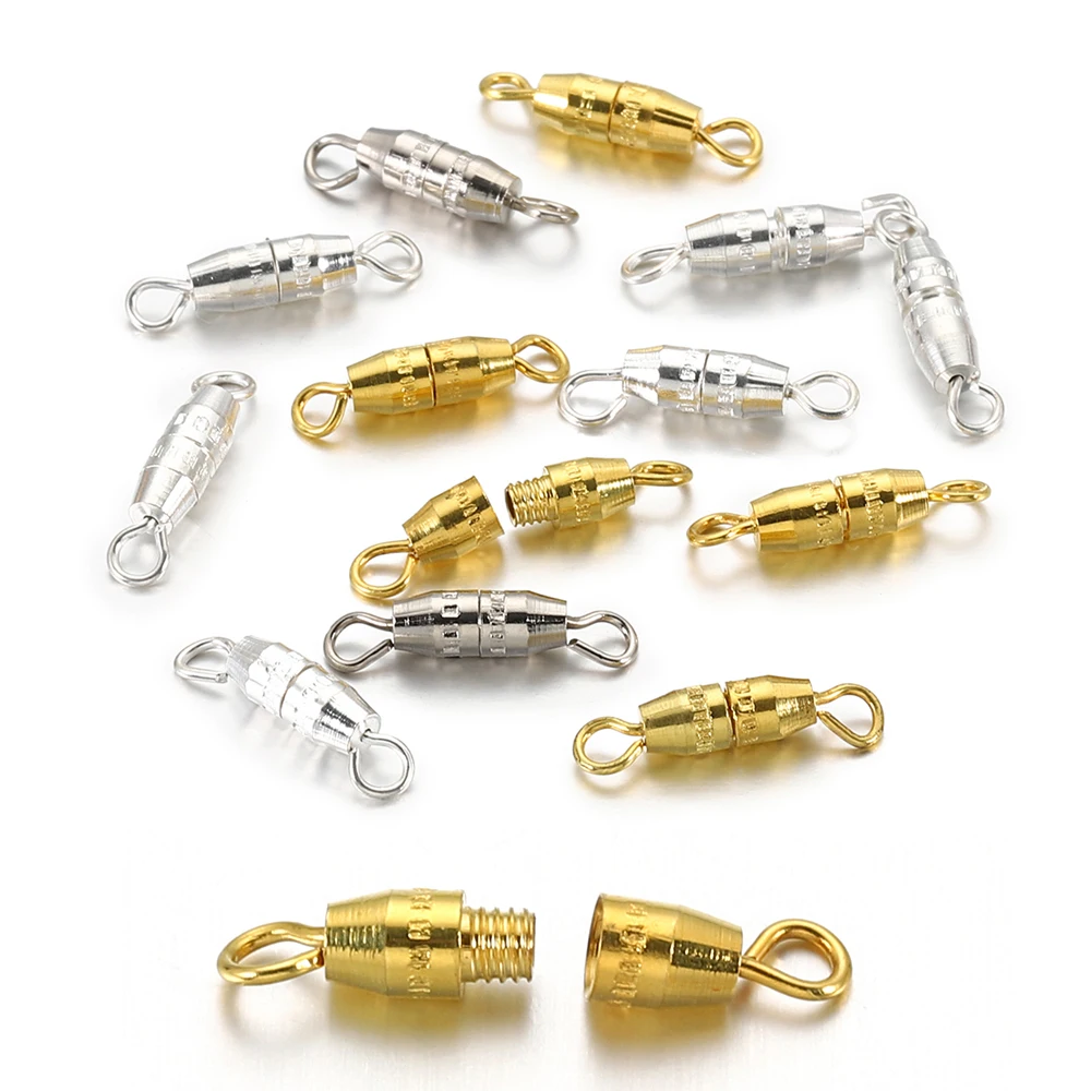 50pcs Screw Clasps 1.6cm Tube Buckle Connector Chain Hook Necklace Barcelet Closure for DIY Jewelry Making Accessories Supplies 
50pcs Screw Clasps 1.6cm Tube Buckle Connector Chain Hook Necklace Barcelet Closure for DIY Jewelry Making Accessories Supplies
