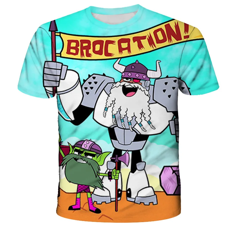 Summer Kids 3D Printing Teen Titans Go Cartoon Characters T-Shirt Children Clothing Boy's/Girl's Top Casual Energetic Animation 
Summer Kids 3D Printing Teen Titans Go Cartoon Characters T-Shirt Children Clothing Boy's/Girl's Top Casual Energetic Animation