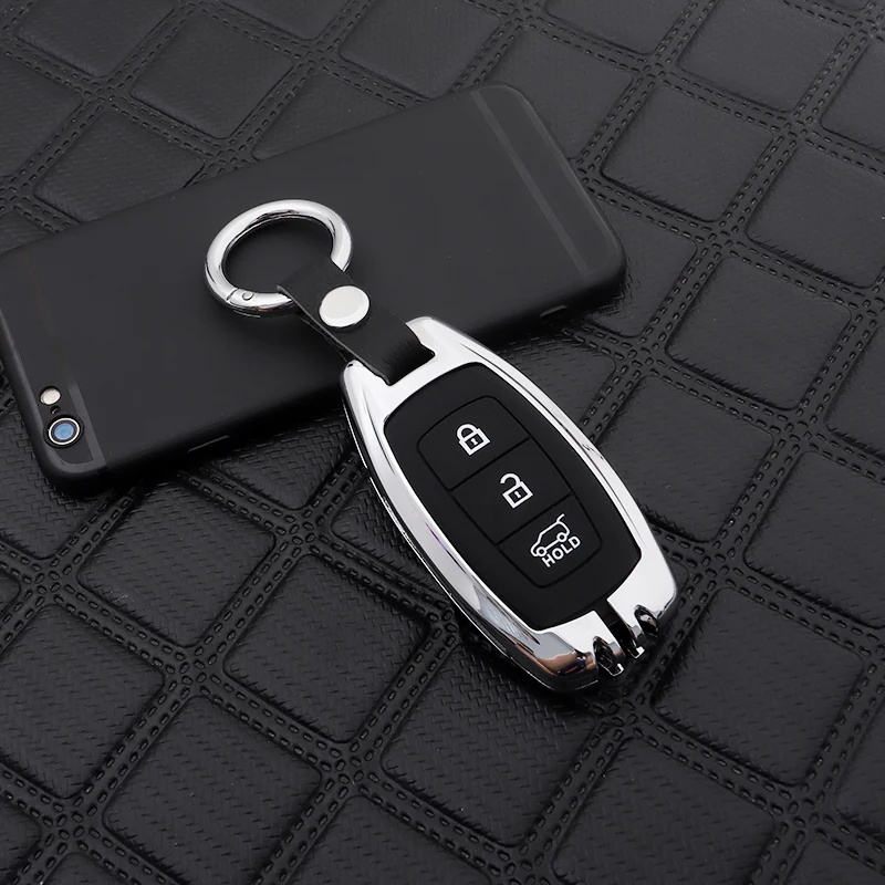Zinc alloy Car Key Case For Hyundai Elantra GT Kona 2018 2019 Santa Fe Veloster Smart Remote Fob Cover Protector Keys Bag
Zinc alloy Car Key Case For Hyundai Elantra GT Kona 2018 2019 Santa Fe Veloster Smart Remote Fob Cover Protector Keys Bag