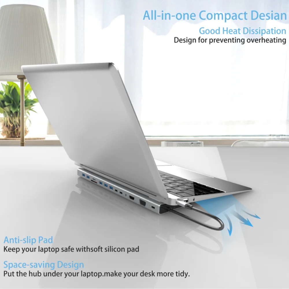 14 In 1 Laptop Docking Station Type-C USB 3.1 To HDMI-Compatible SD/TF Card Reader HUB For Dell Laptops Mobile Phone Tablets
14 In 1 Laptop Docking Station Type-C USB 3.1 To HDMI-Compatible SD/TF Card Reader HUB For Dell Laptops Mobile Phone Tablets
