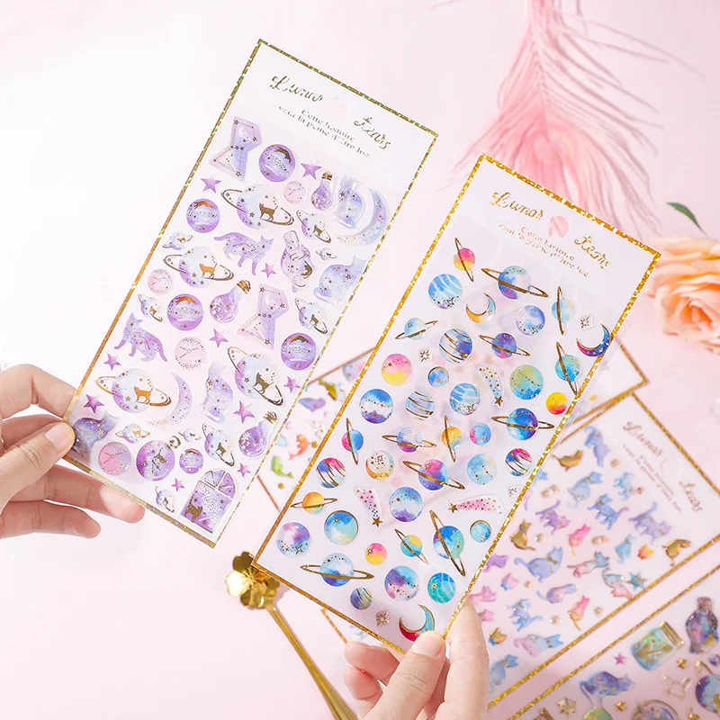 Last Night Stars Series Waterproof Personality Bronzing PVC Stationery Sticker Student Handbook Photo Album Crystal Sticker
Last Night Stars Series Waterproof Personality Bronzing PVC Stationery Sticker Student Handbook Photo Album Crystal Sticker