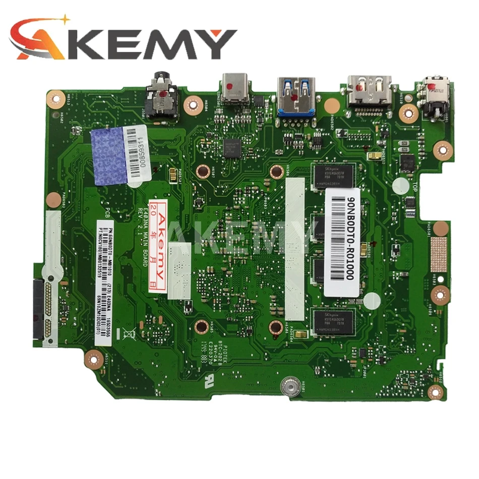 Akemy For ASUS E403NA E403N Laotop Mainboard E403NA Motherboard with N3350U CPU 2GB-RAM 32G-SSD
Akemy For ASUS E403NA E403N Laotop Mainboard E403NA Motherboard with N3350U CPU 2GB-RAM 32G-SSD