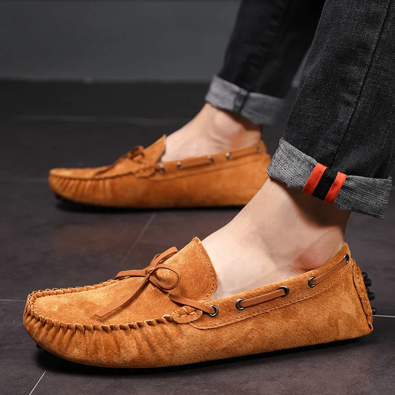 Slip Men's Loafers on Driving Shoes Cow Suede Leather Casual Penny Loafers Moccasins Shoes Luxury Man Flats Lofers Mocassin Home
Slip Men's Loafers on Driving Shoes Cow Suede Leather Casual Penny Loafers Moccasins Shoes Luxury Man Flats Lofers Mocassin Home