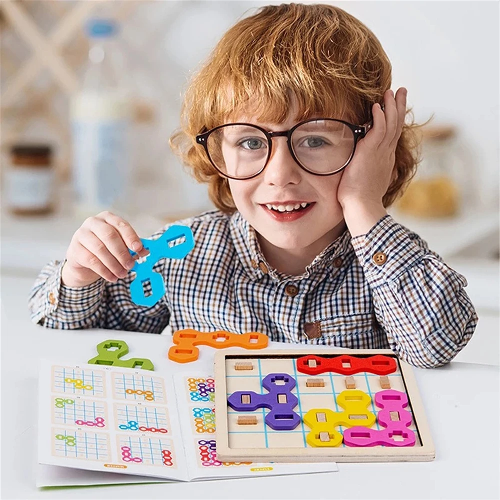 Children Tetris Jigsaw Board Wooden Toys Geometric Color Matching Tangram Game Educational Puzzle Toys Logical Thinking Training
Children Tetris Jigsaw Board Wooden Toys Geometric Color Matching Tangram Game Educational Puzzle Toys Logical Thinking Training