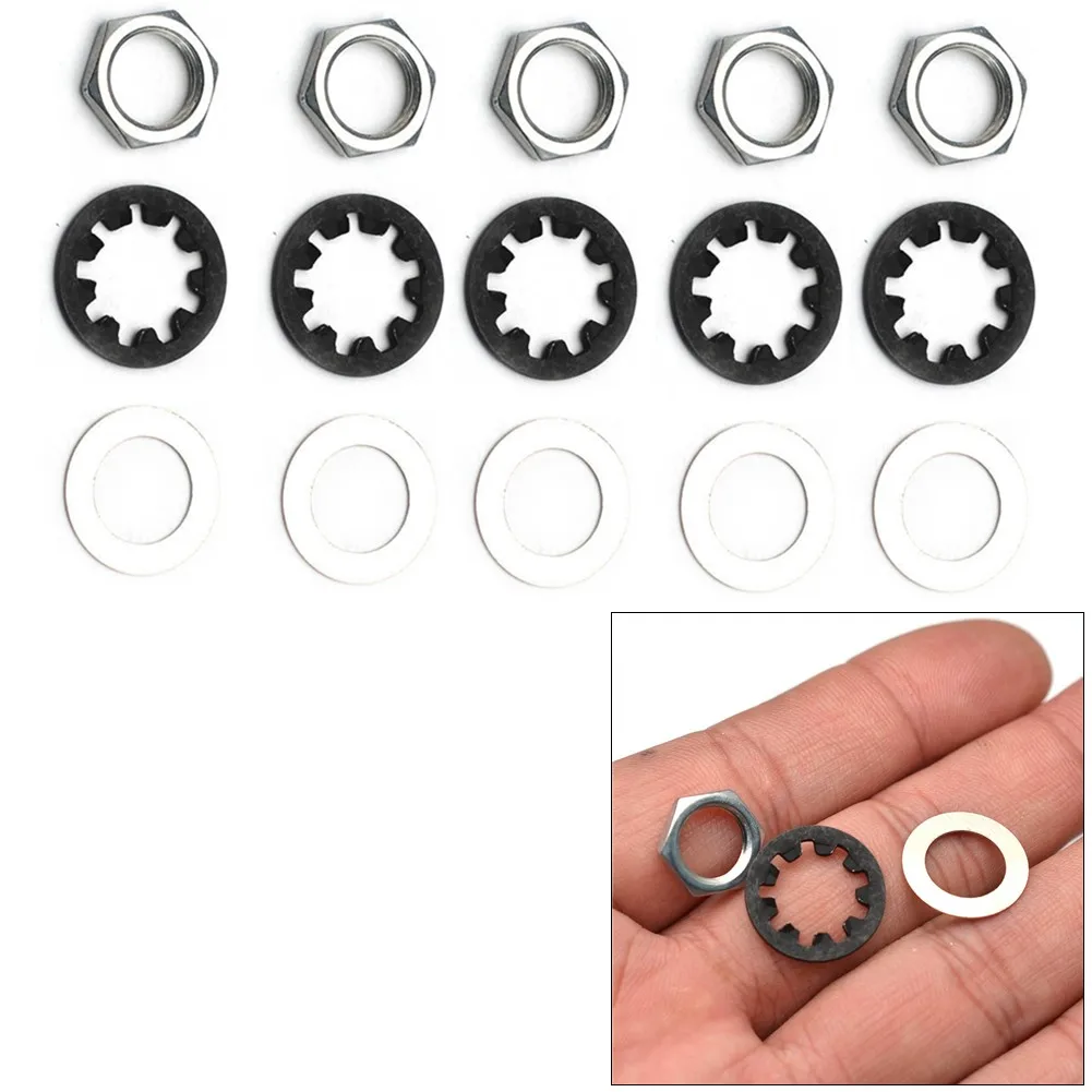 15Pcs Potentiometer Nuts Set Washers Fits CTS Washer Set Guitar Pots Switchcraft Accessorys Fits Most CTS
15Pcs Potentiometer Nuts Set Washers Fits CTS Washer Set Guitar Pots Switchcraft Accessorys Fits Most CTS
