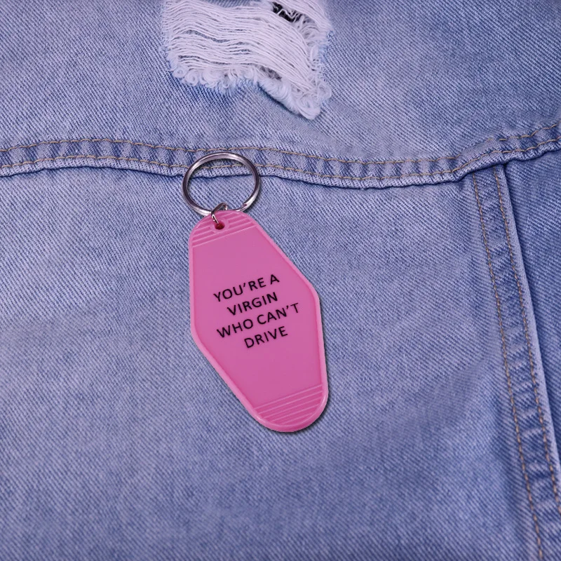 Clueless Tai Frasier Brittany Murphy quote Alicia Silverstone Cher Horowitz a Virgin who cant drive Hotel KeyChain Key Tag
Clueless Tai Frasier Brittany Murphy quote Alicia Silverstone Cher Horowitz a Virgin who cant drive Hotel KeyChain Key Tag