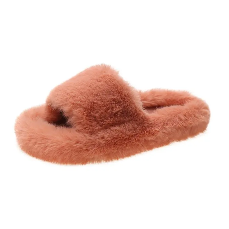 Furry slippers female candy color 2021 new autumn and winter home warmth one-word cotton slippers
Furry slippers female candy color 2021 new autumn and winter home warmth one-word cotton slippers