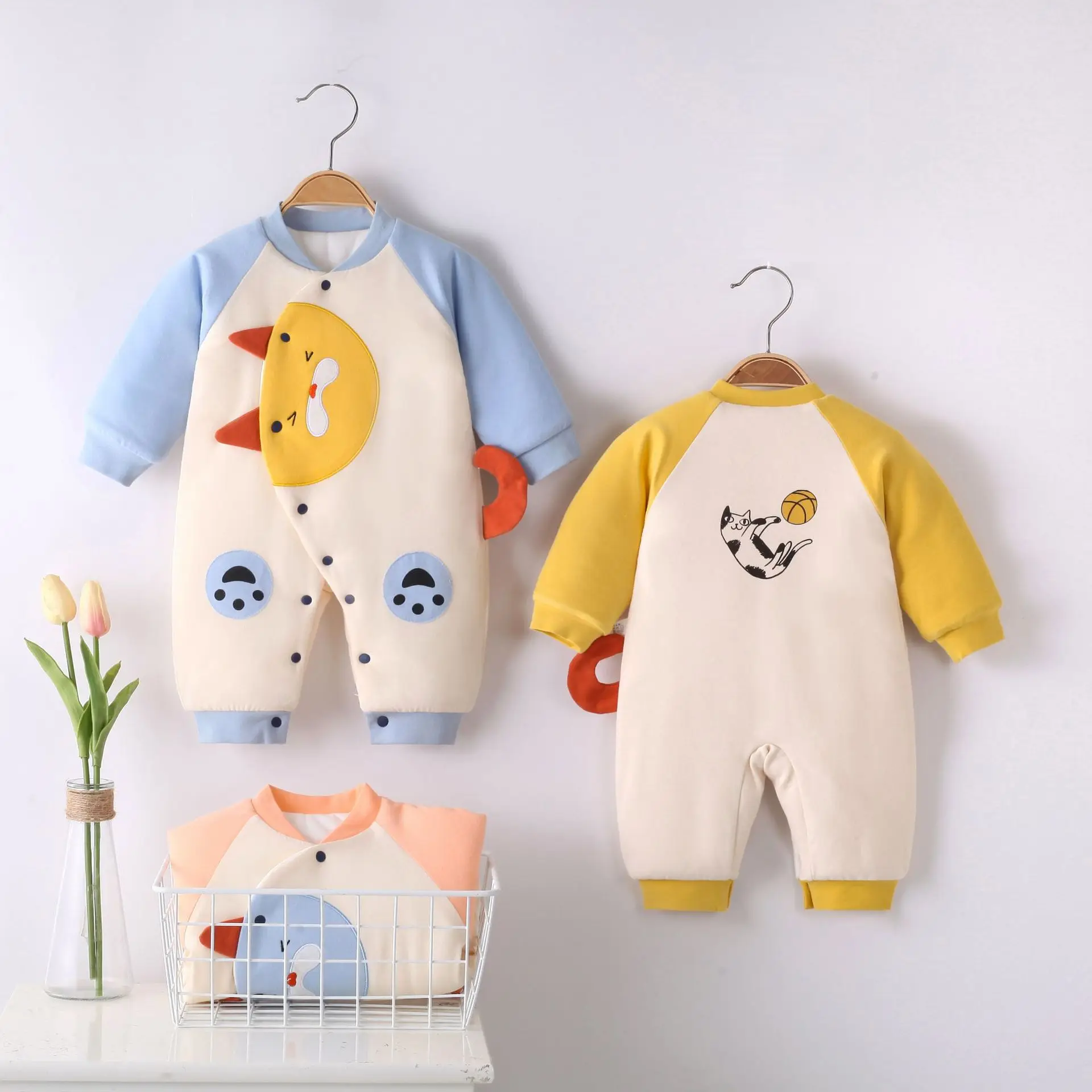 2021 Autumn And Winter Newborn 0-12 Month Boys And Girls Cotton One-piece Clothes Cartoon Non-Hooded Jumpsuit Cute Baby Romper
2021 Autumn And Winter Newborn 0-12 Month Boys And Girls Cotton One-piece Clothes Cartoon Non-Hooded Jumpsuit Cute Baby Romper