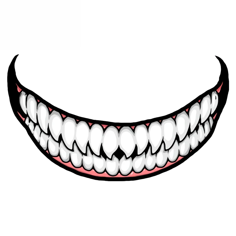 13cm for Scary Devil Tooth Helmet Car Stickers RV JDM Motorcycle Decal Waterproof Camper Van Funny Car Assessoires
13cm for Scary Devil Tooth Helmet Car Stickers RV JDM Motorcycle Decal Waterproof Camper Van Funny Car Assessoires