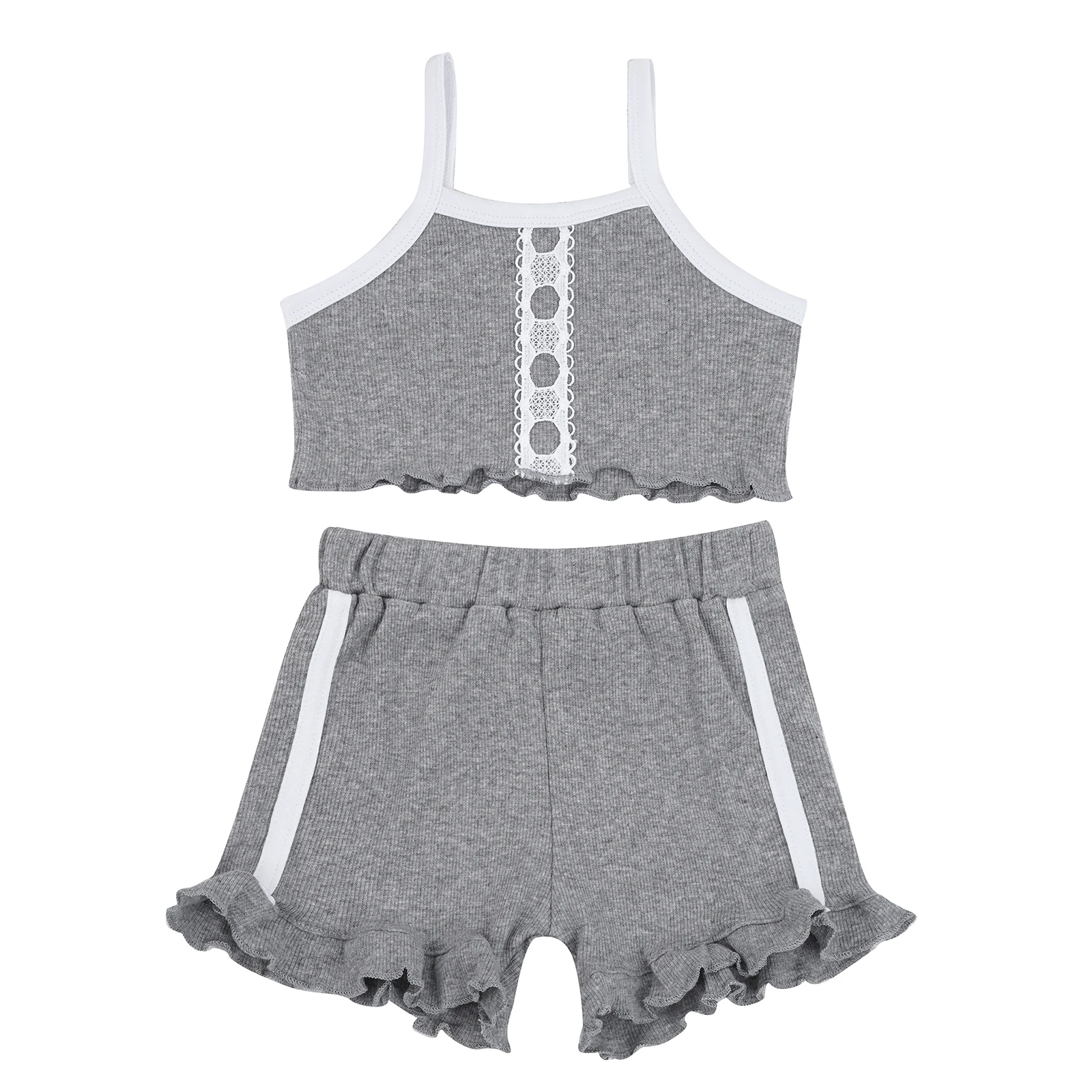 Infant Baby Clothes Summer Princess Pajamas Sets Children Ruffle Camisole Top Lace Short Sleepwear Outfits Baby Home Suit 2PCS
Infant Baby Clothes Summer Princess Pajamas Sets Children Ruffle Camisole Top Lace Short Sleepwear Outfits Baby Home Suit 2PCS
