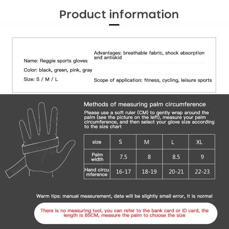 Breathable Anti-shock Sports Gloves Bike Bicycle Glove Non-slip Breathable Summer Men/women Fitness Gloves Cycling Equipment
Breathable Anti-shock Sports Gloves Bike Bicycle Glove Non-slip Breathable Summer Men/women Fitness Gloves Cycling Equipment