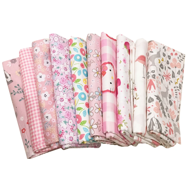 10pcs Cotton Fabric Printed Sewing Quilting Fabrics tissue cotton for Patchwork Needlework DIY Handmade Material 
10pcs Cotton Fabric Printed Sewing Quilting Fabrics tissue cotton for Patchwork Needlework DIY Handmade Material