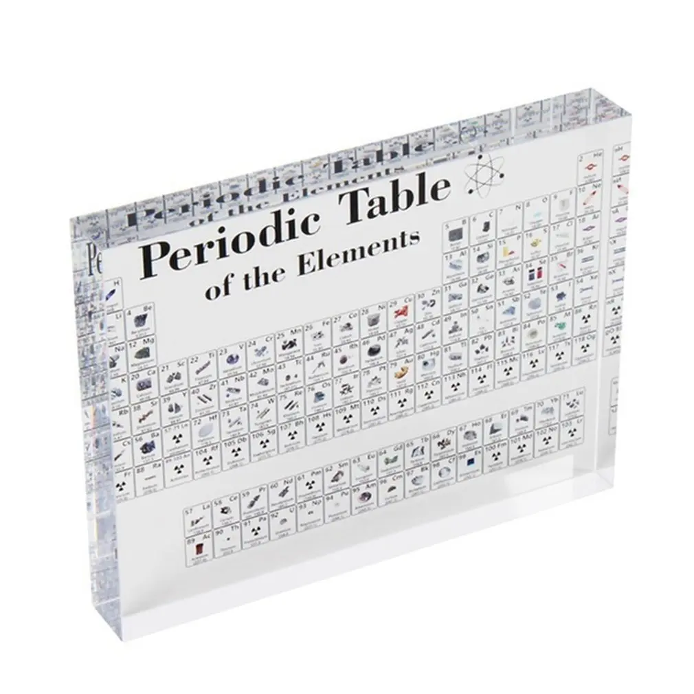 Acrylic Periodic Table Display With Real Elements Kids Teaching School Day Birthday Gifts Chemical Element Display Home Decor 
Acrylic Periodic Table Display With Real Elements Kids Teaching School Day Birthday Gifts Chemical Element Display Home Decor