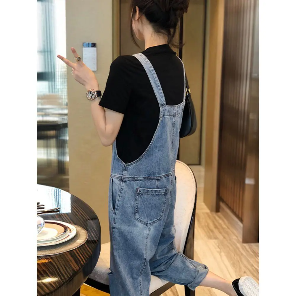 Denim Overalls Women's Summer Thin Section Korean Loose Suspenders One-piece Pants Spring and Autumn 2021 New Style Women Jeans
Denim Overalls Women's Summer Thin Section Korean Loose Suspenders One-piece Pants Spring and Autumn 2021 New Style Women Jeans
