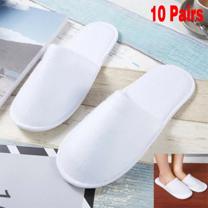 10 Pairs SPA Hotel Guest Slippers Close Toe Disposable Type 28x11cm Polar Fleece For Travel/business Trips White Shoes
10 Pairs SPA Hotel Guest Slippers Close Toe Disposable Type 28x11cm Polar Fleece For Travel/business Trips White Shoes