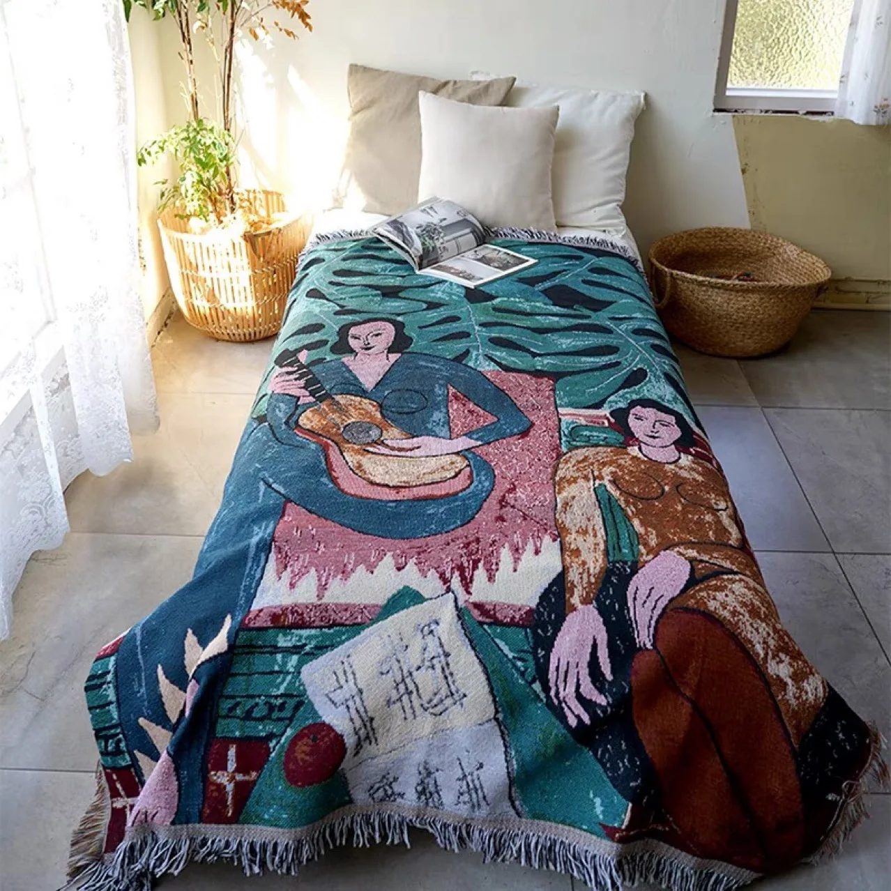 Casual Blankets Carpet Decoration Guitar woman Matisse Carpet Sofa Leisure Carpet Single Tapestry Sofa Blanket Throw Blankets
Casual Blankets Carpet Decoration Guitar woman Matisse Carpet Sofa Leisure Carpet Single Tapestry Sofa Blanket Throw Blankets
