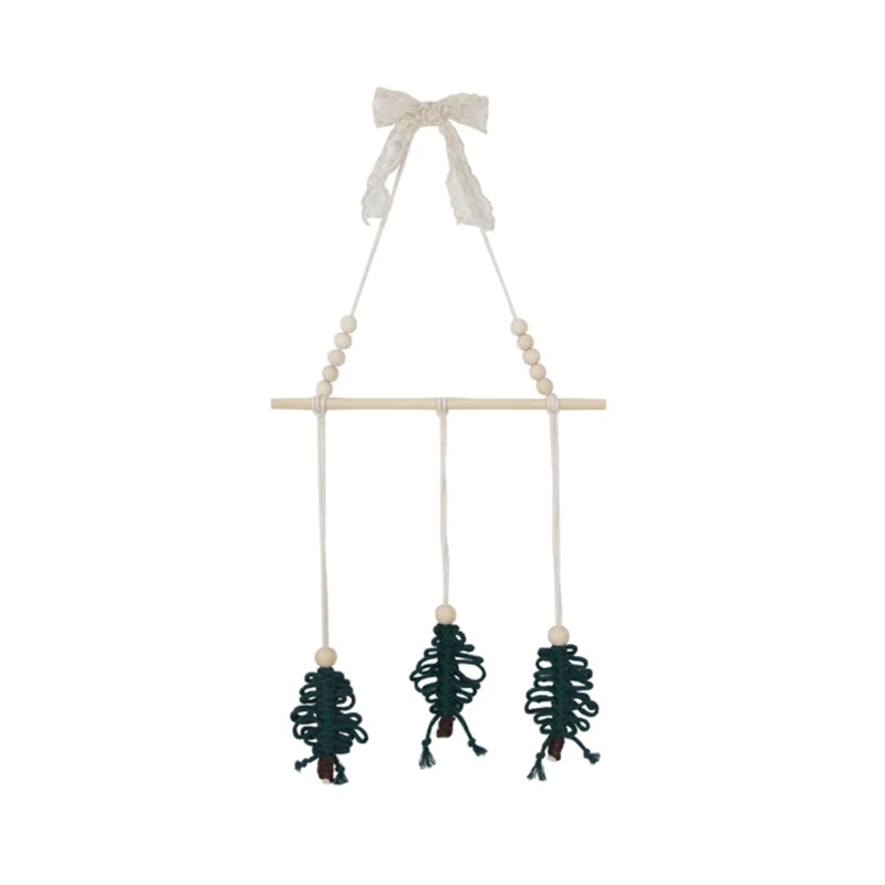 Hand Woven Cotton Thread Christmas Tree Wooden Stick Wall Hanging Pendant Decor 54DF 
Hand Woven Cotton Thread Christmas Tree Wooden Stick Wall Hanging Pendant Decor 54DF