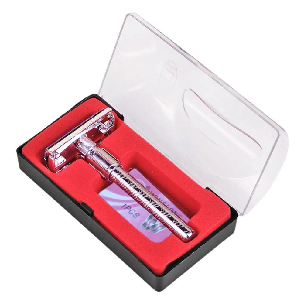 Simple Manual Razor Safety Classic Men Double Edge Blade Shaving Hair Razor Adjustable Shaver Blades Imitation steel
Simple Manual Razor Safety Classic Men Double Edge Blade Shaving Hair Razor Adjustable Shaver Blades Imitation steel