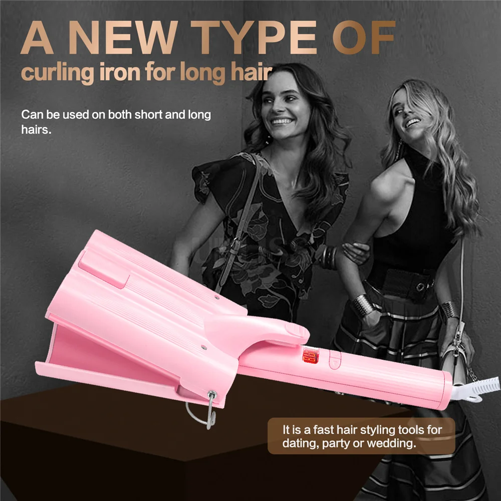 110-240V Hair Curling Iron Automatic Perm Splint Ceramic 3 Barrels Curler Waver Curlers Rollers Styling Tools Tousle Styler Wand
110-240V Hair Curling Iron Automatic Perm Splint Ceramic 3 Barrels Curler Waver Curlers Rollers Styling Tools Tousle Styler Wand