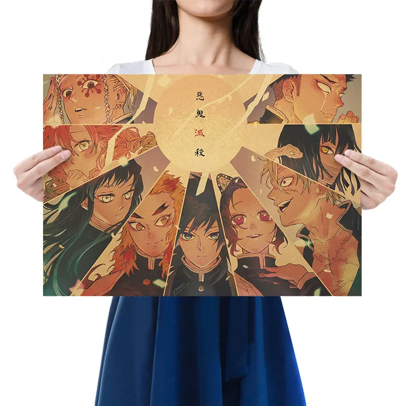 Anime Demon Slayer Character Avatar Collection Retro Kraft Paper Poster Bar Cafe Decorative Painting Wall Stickers Holiday Gifts
Anime Demon Slayer Character Avatar Collection Retro Kraft Paper Poster Bar Cafe Decorative Painting Wall Stickers Holiday Gifts