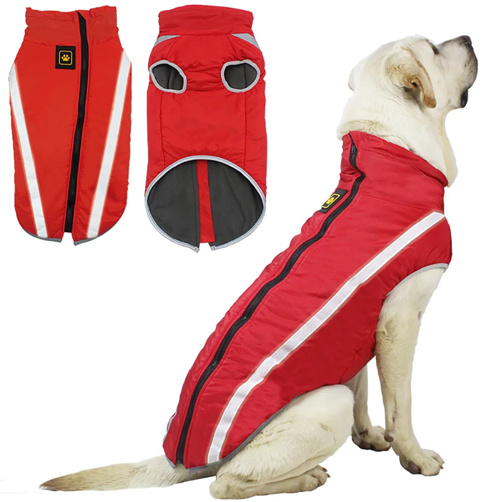 Waterproof Clothes for Large Dogs Winter Warm Big Dog Jackets Padded Fleece Pet Coat Safety Reflective Design Clothing Labrador
Waterproof Clothes for Large Dogs Winter Warm Big Dog Jackets Padded Fleece Pet Coat Safety Reflective Design Clothing Labrador